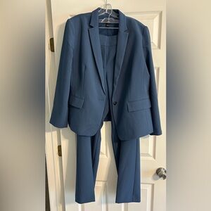 Ann Taylor Factory Women's Blue Blazer Suit